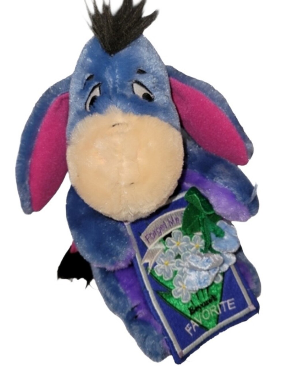 Vintage Disney Store Exclusive "Mom's Day" Eeyore Forget Me Not Plush 9" Tall